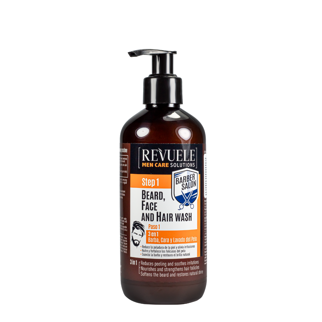 Гель для мытья волос и бороды Revuele Men Care Barber Salon 300 мл (1677427570)