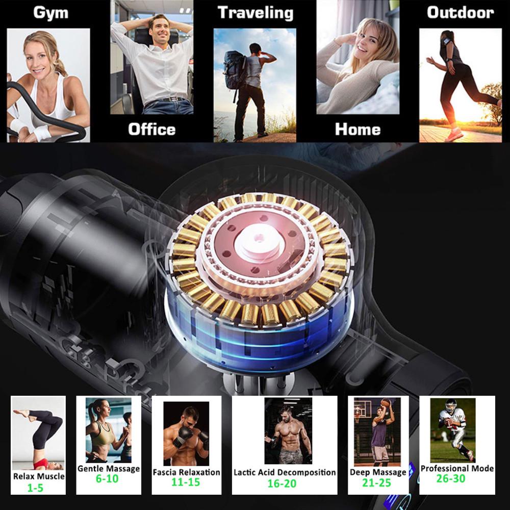 Ручний масажер Fascial Gun для тіла - фото 12 Ручний масажер Fascial Gun для тіла - фото 12