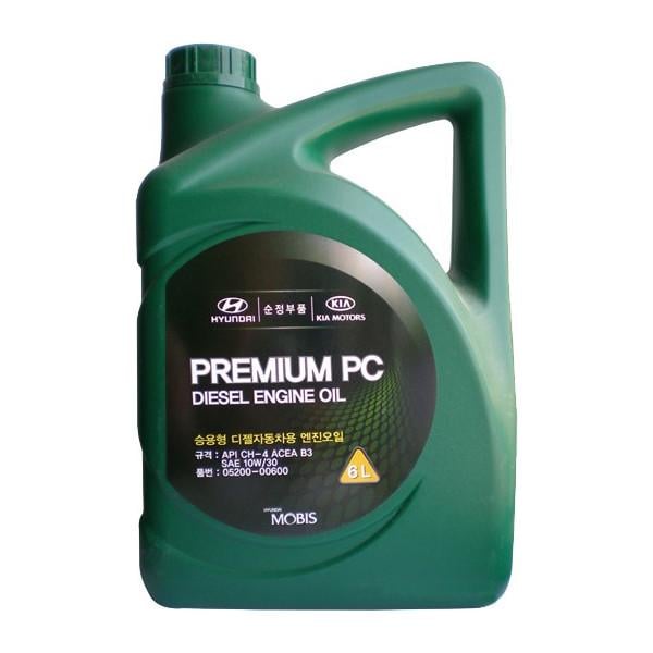 Масло Mobis Premium PC Diesel 10W-30 6л (05200-00600)