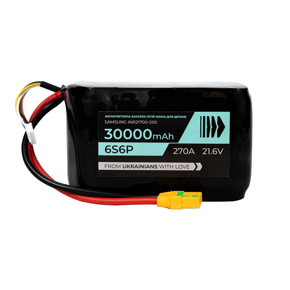 Аккумулятор для коптера BTRY 6s6p Samsung 30000 мАч 21,6 В 270 А