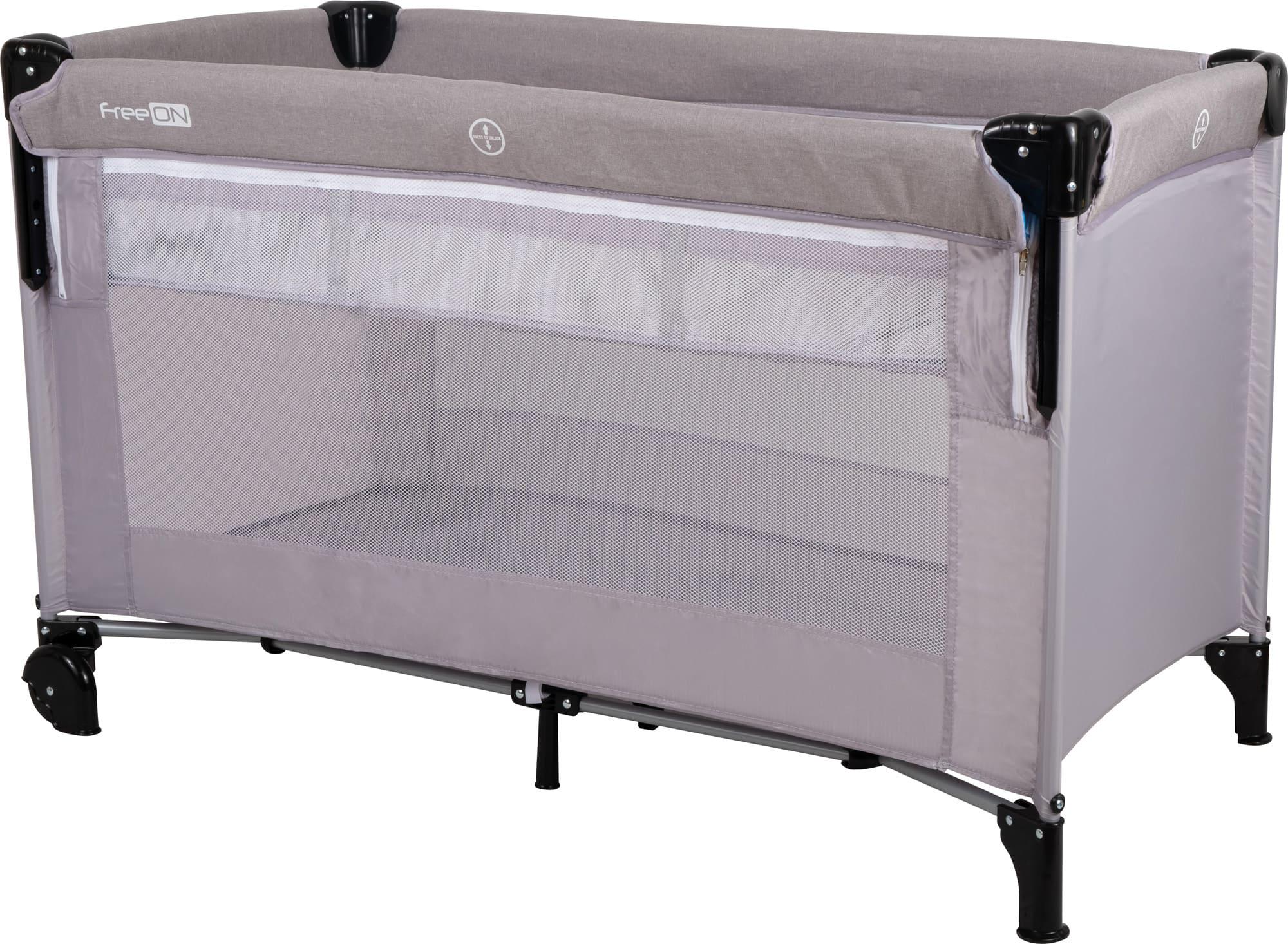 Ліжко/манеж дитяче FreeON Bedside travel cot Grey (BNX46103) - фото 2