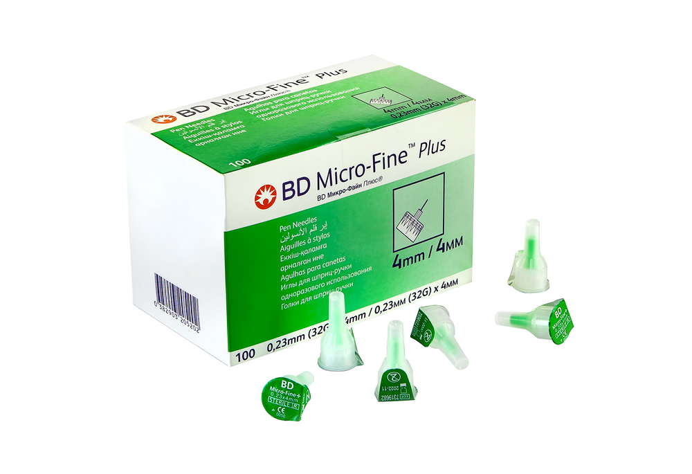 Иглы для шприц-ручки BD Micro-Fine 32G 0,23х4 мм (COM01835)