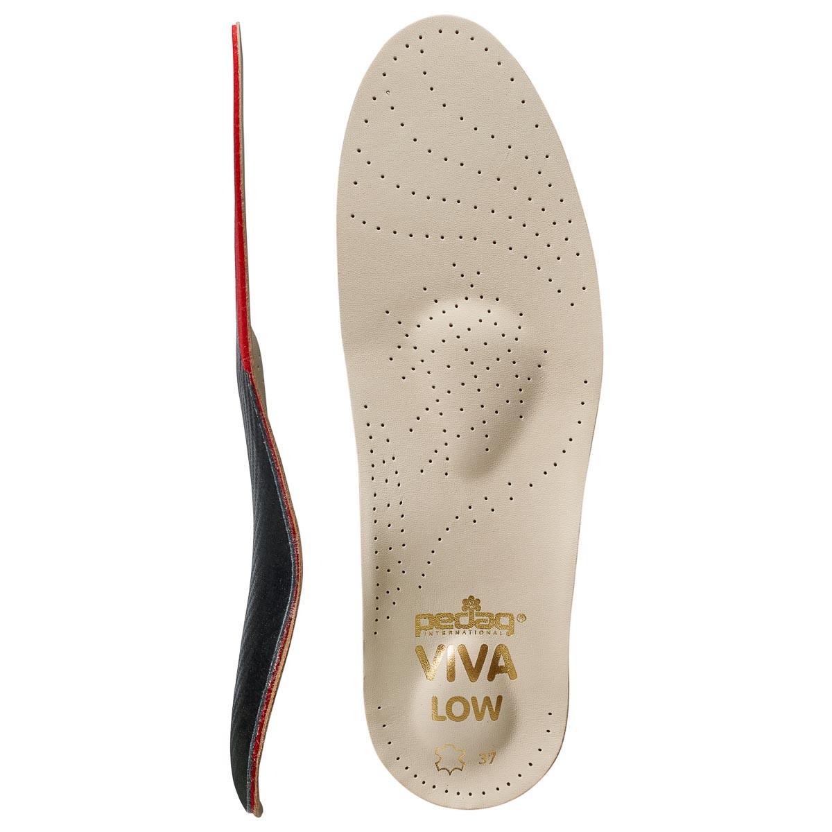 Стельки-супинаторы ортопедические Pedag Viva Low с полужестким каркасом кожаные р. 44