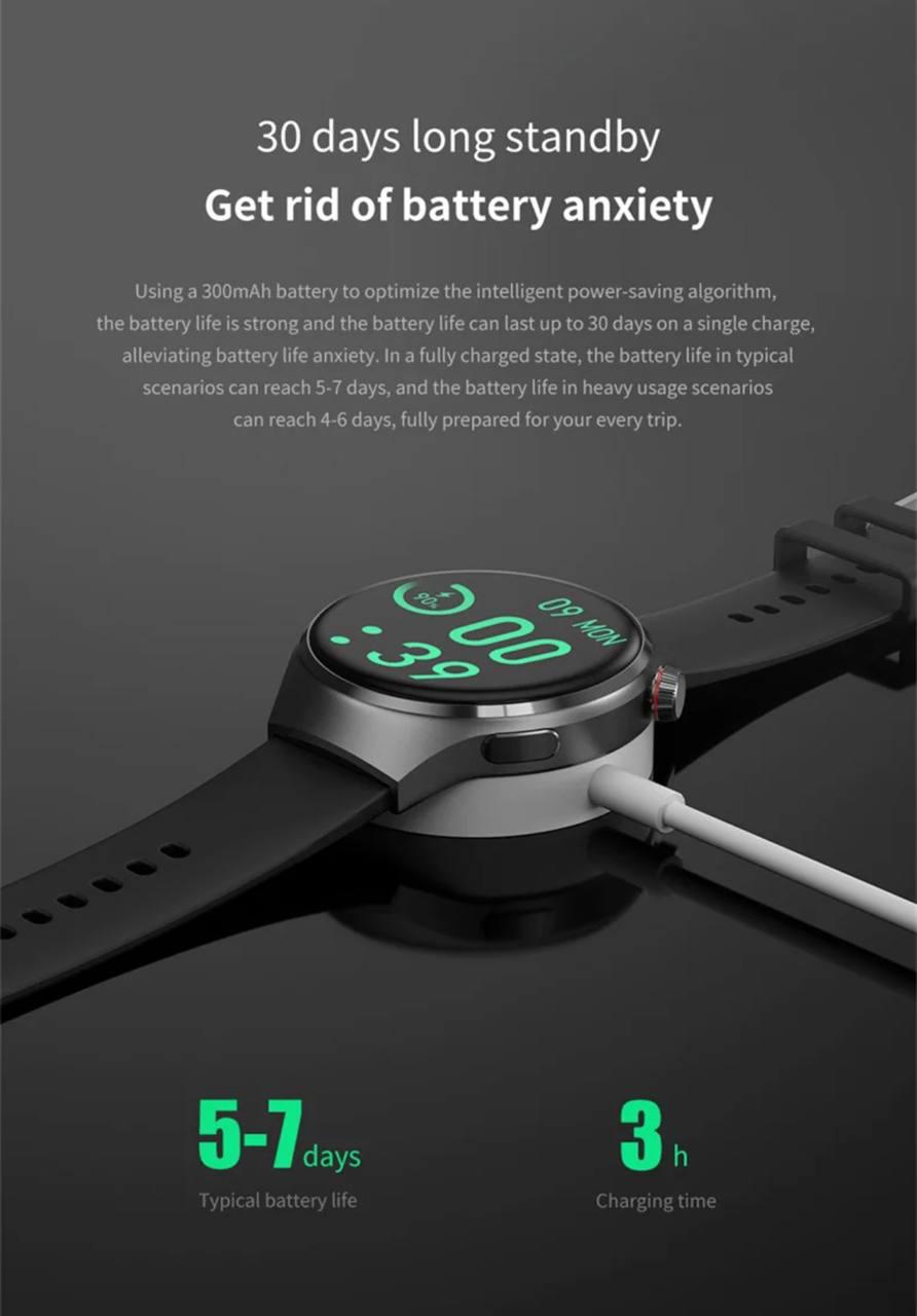 Смарт-годинник Watch GT4 Amoled NFC Білий (18003831) - фото 3