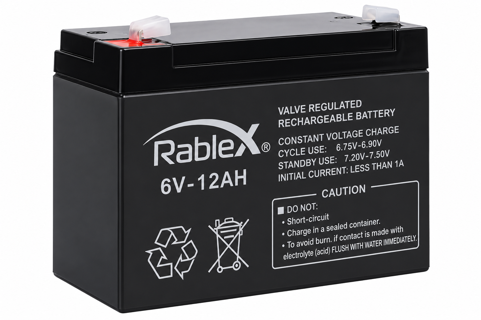 Акумулятор для ДБЖ Rablex 6V 12 Ah 72 Вт/год (29769883)