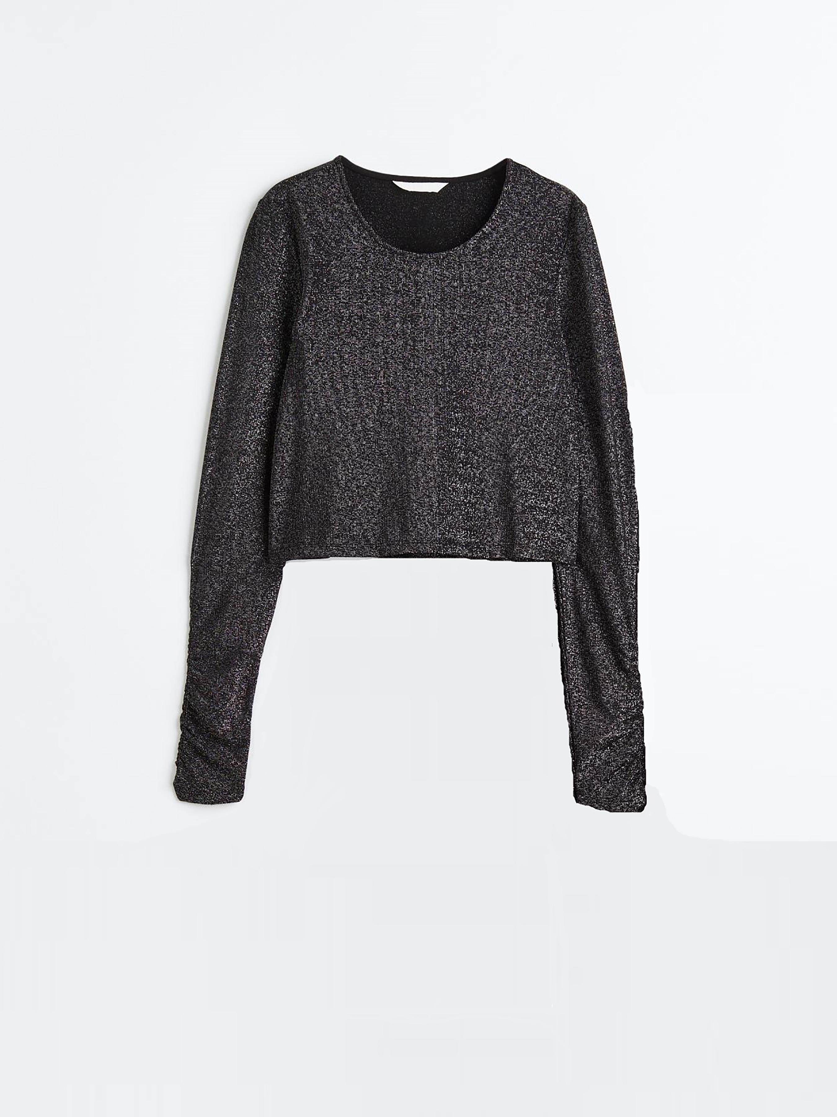 Лонгслів для вагітних H&M XL Чорно-срібний (A10091123808)