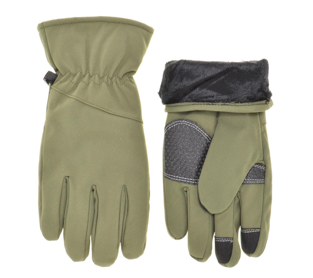 Рукавички чоловічі Soft Shell підкладка подвійний фліс ХL (22901212)