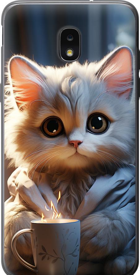 Чехол на Samsung Galaxy J7 2018 White cat (5646u-1502-42517) Чехол на Samsung Galaxy J7 2018 White cat (5646u-1502-42517)