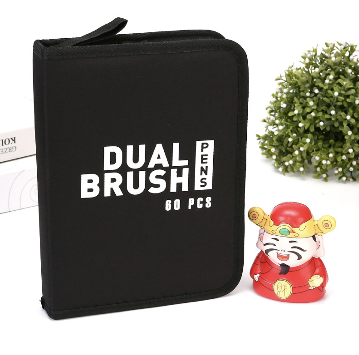 Детский набор акварельных маркеров для рисования 60 шт. двухсторонние в сумке на водной основе (Е500148) - фото 6