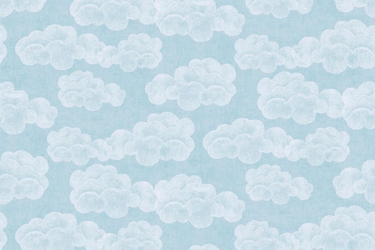 Обои флизелиновые AS Creation Mia & Paul 78696-3 Декор винил горячего тиснения 0,53х10,05 м Голубой