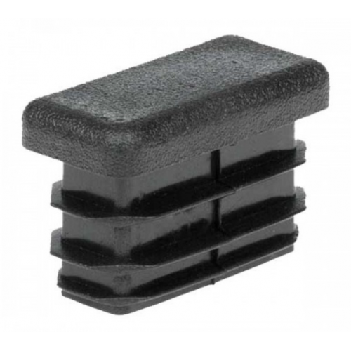 Заглушка прямоугольная Термопласт 10x30 мм Черный (713474)