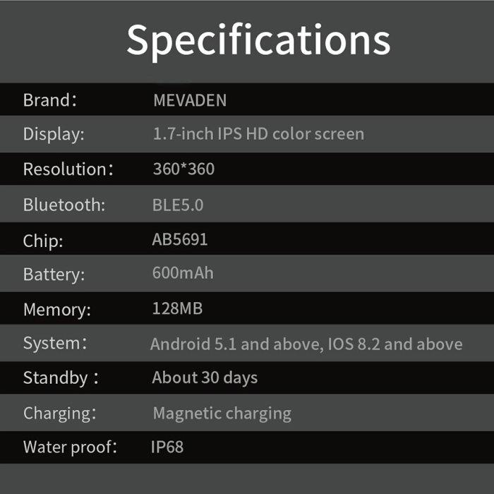 Смарт-годинник UWatch Smart Avation Pro Steel Black з ремінцями 2 шт. (1999) - фото 15 Смарт-годинник UWatch Smart Avation Pro Steel Black з ремінцями 2 шт. (1999) - фото 15