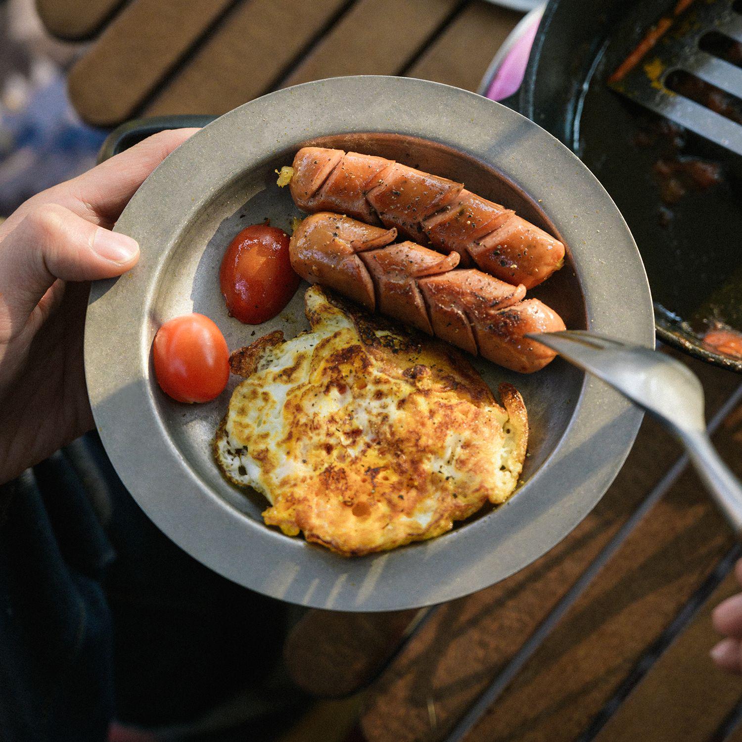 Тарелка глубокая Naturehike NH21SJ001 туристическая из нержавеющей стали Серебристый (29-79-6927595784624) - фото 2