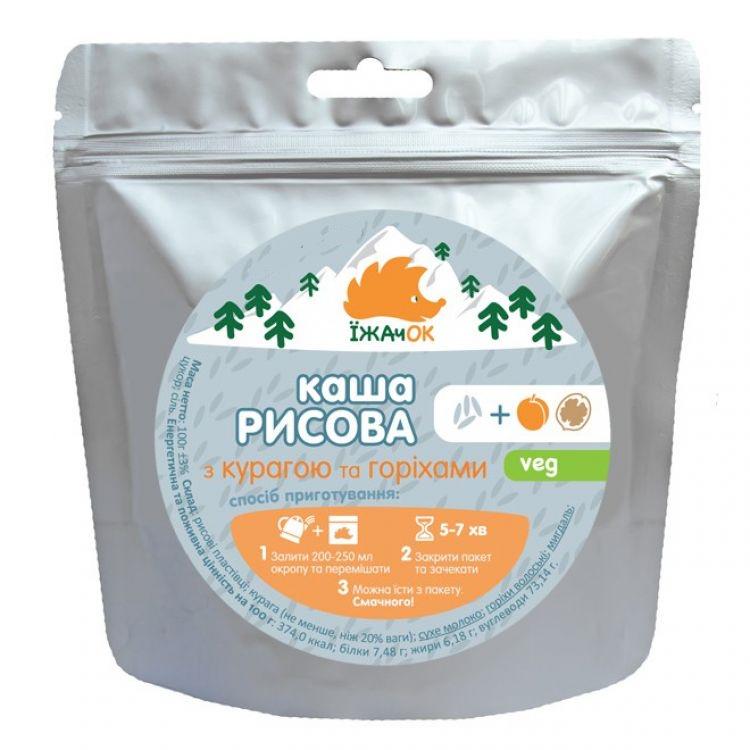 Сушеные продукты Їжачок Каша рисовая с курагой и орехами