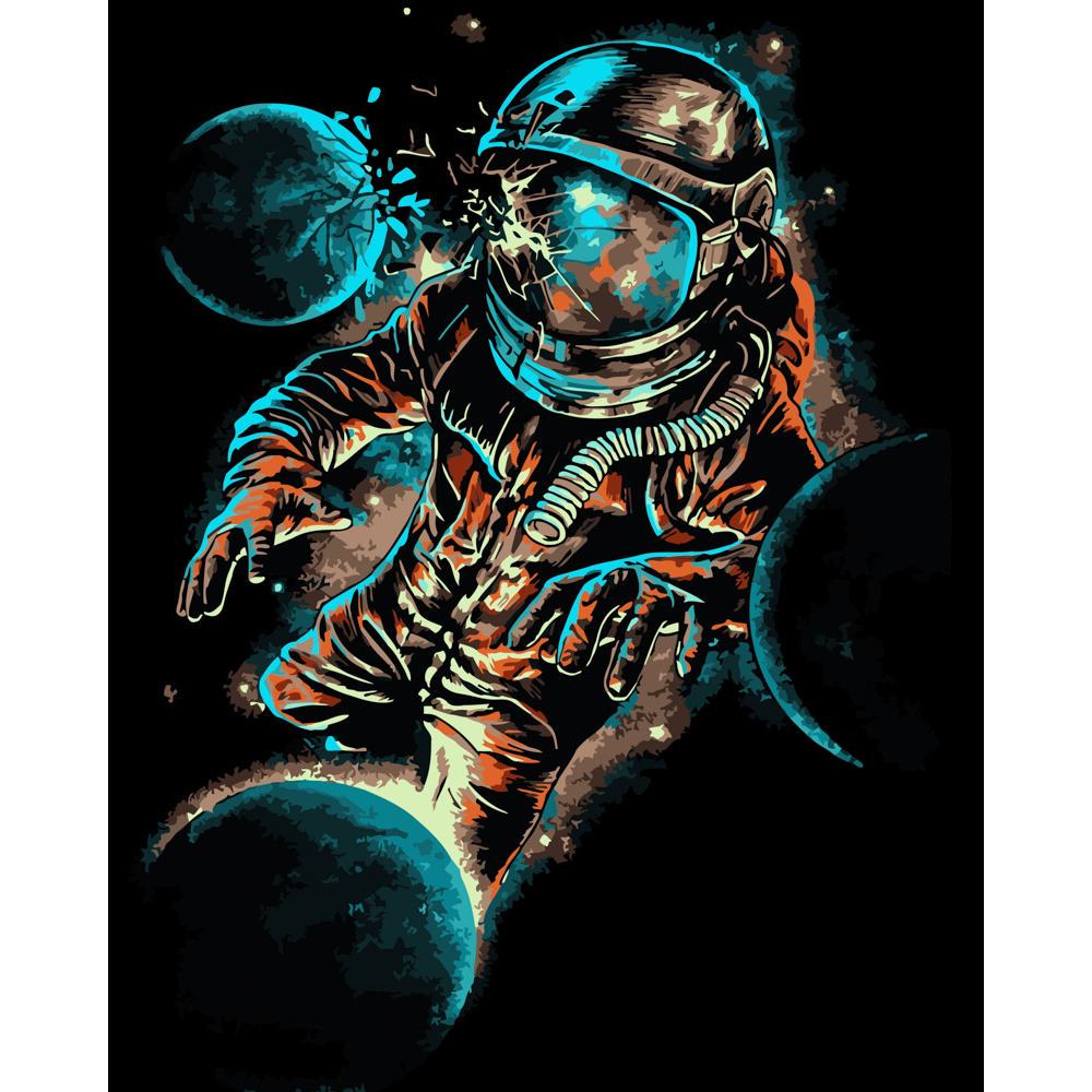 Картина по номерам Strateg Премиум Невесомость 40x50 см (DY172)