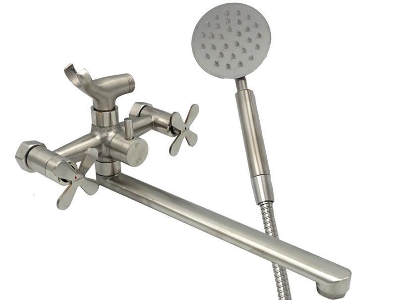 Смеситель для ванны Millz кран-буксовый нержавеющая сталь (ТР-00008558)