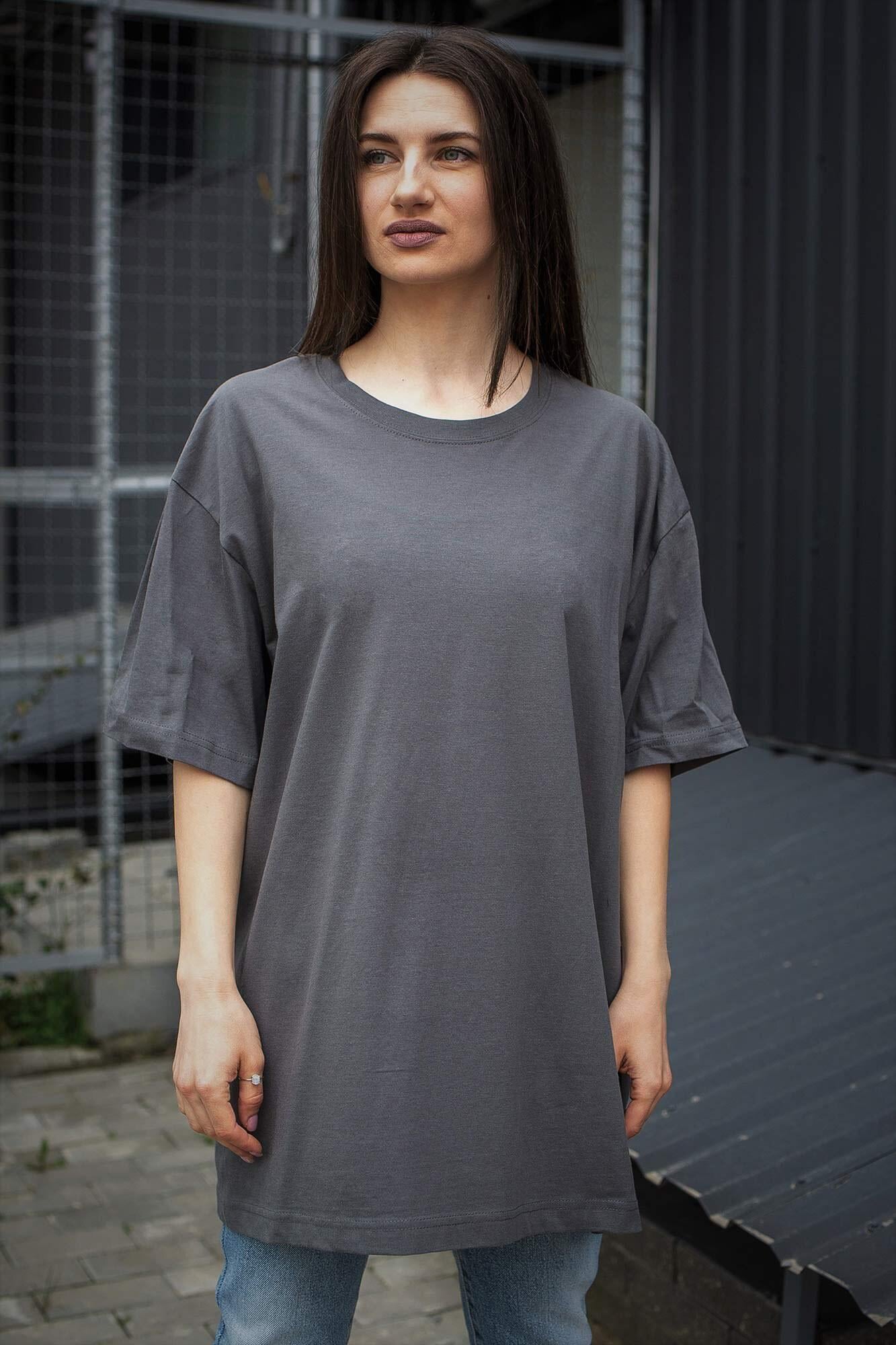 Футболка Without Great woman оверсайз 2XL/3XL Dark Gray (оверсайз 2XL8042927)