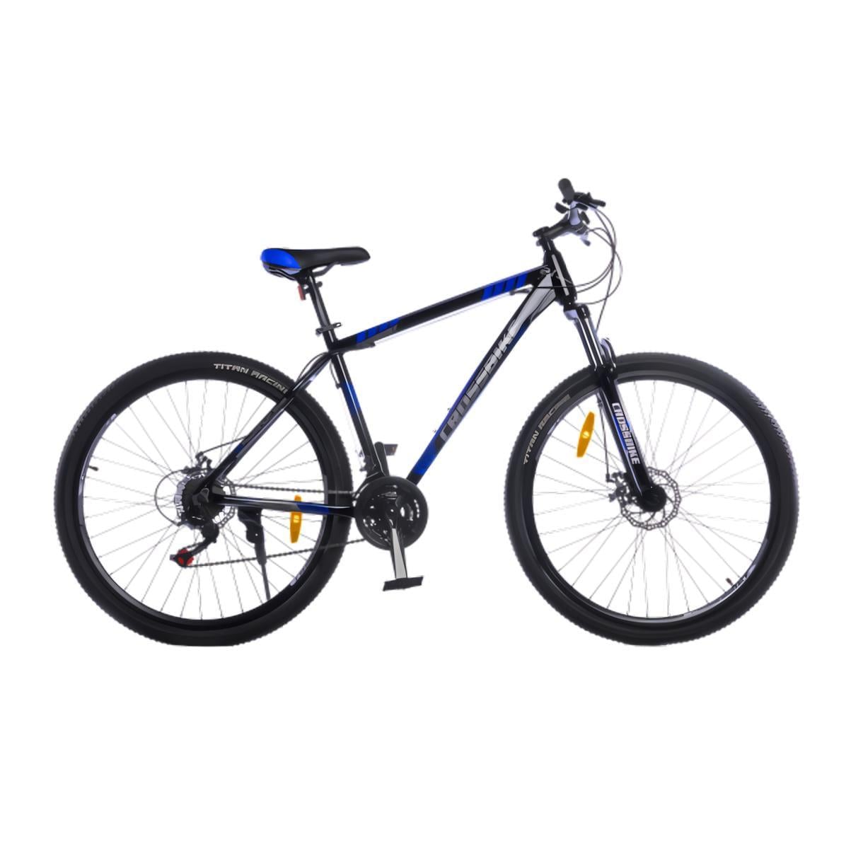 Велосипед CrossBike Everest 27,5" 17" Чорний/Синій (251)