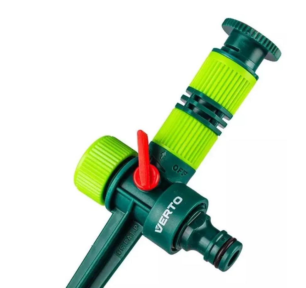 Ороситель дождевой для газона Verto на ножке 0-360° 78 м2 (iz16583) - фото 3 Ороситель дождевой для газона Verto на ножке 0-360° 78 м2 (iz16583) - фото 3