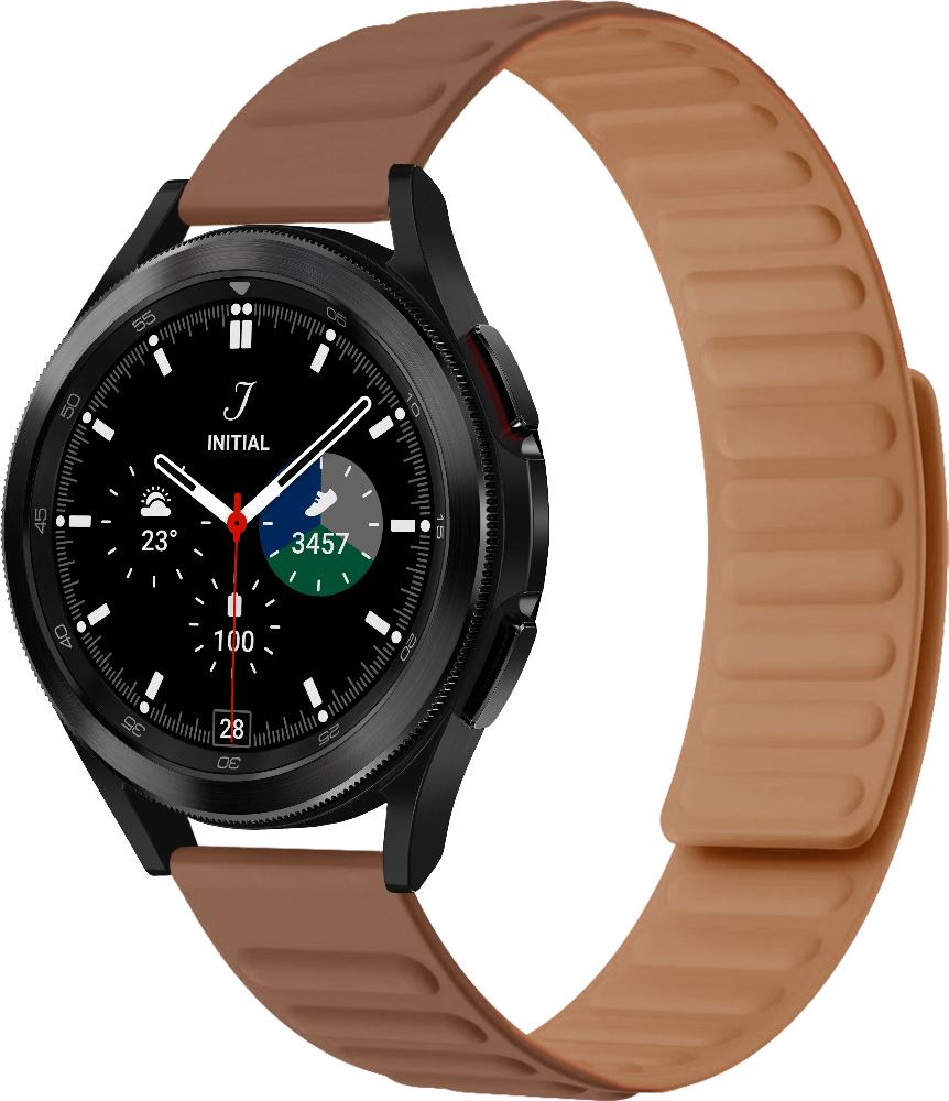 Ремінець Magneter для Galaxy Watch 4 Classic 46 мм Brown (26617-30) Ремінець Magneter для Galaxy Watch 4 Classic 46 мм Brown (26617-30)