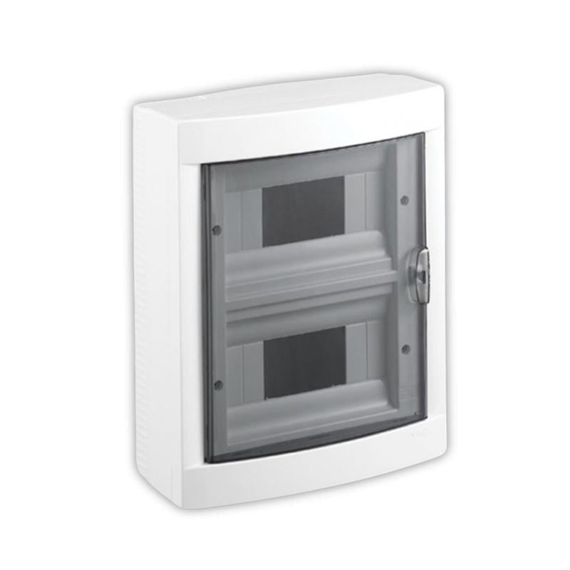 Распределительный щит УЭК ЩРН-П-24 24 модуля пластик 337x295x100 мм навесная прозрачная дверь (MDK23-N-24-40-UEC)