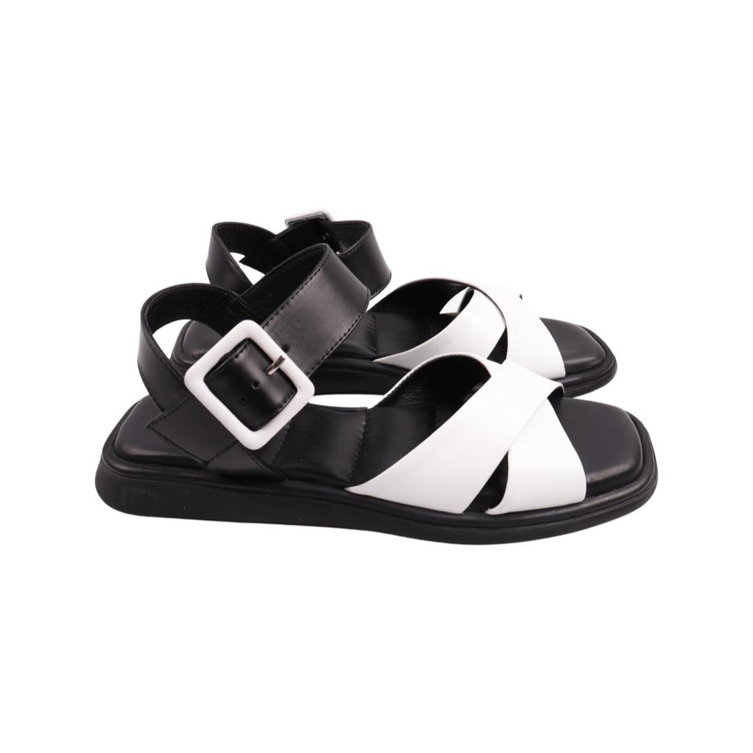 Босоножки женские Aquamarin из кожи р. 37 Белый (2139-22LBC)