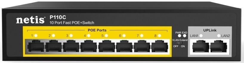 Комутатор Netis P110C 8xFE PoE 2xFE некерований (2979394219)