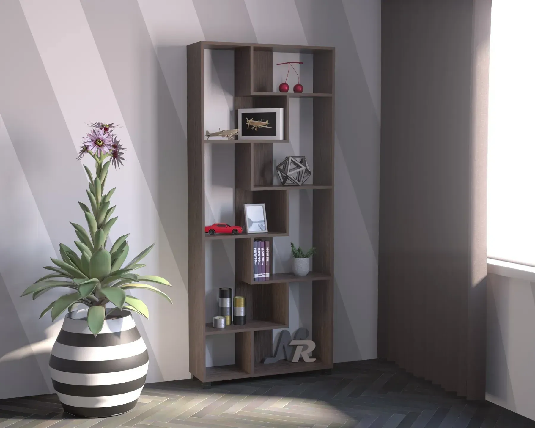 Стелаж Kontinent OS-4 80х25х190 см Венге Магія (52811385) - фото 2 Стелаж Kontinent OS-4 80х25х190 см Венге Магія (52811385) - фото 2