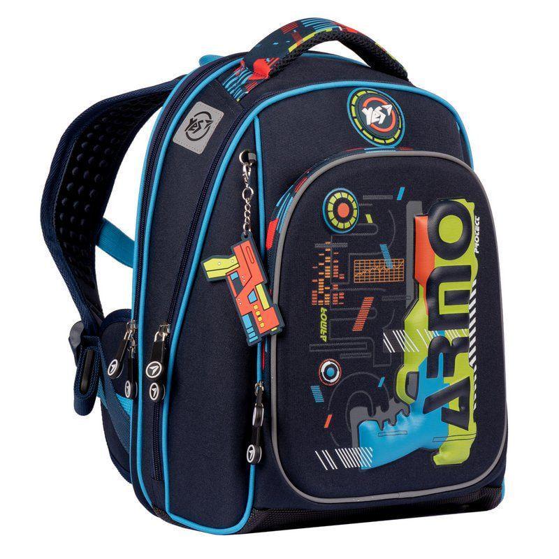 Рюкзак школьный YES S-89 Blaster каркасный с ортопедической спинкой 36х27х15,5 см (553990)