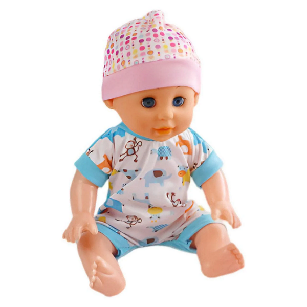 Лялька з коляскою LZX 17 T-11 з аксесуарами/музичний чіп/32 см Блакитний Лялька з коляскою LZX 17 T-11 з аксесуарами/музичний чіп/32 см Блакитний