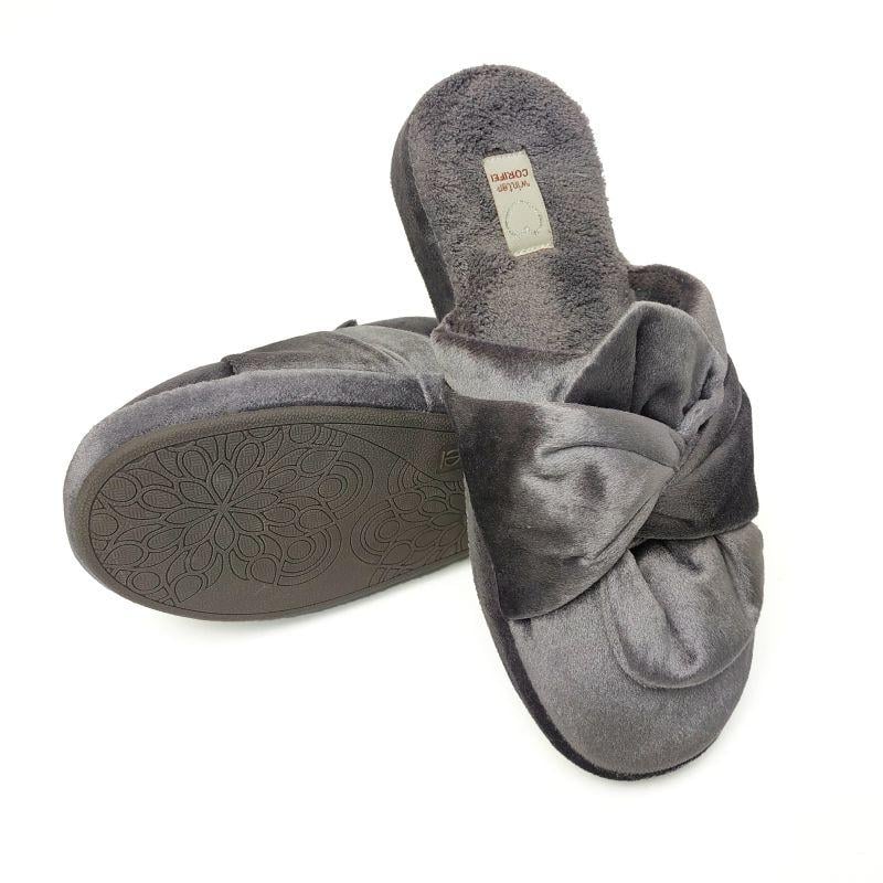 Тапочки домашние женские Корифей закрытые 31453 p. 40 25-25,5 см Серый