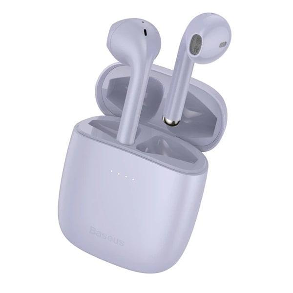 Наушники беспроводные Baseus Bluetooth 5,0 TWS IP54 Encok W04 Фиолетовый (NGTW030105)