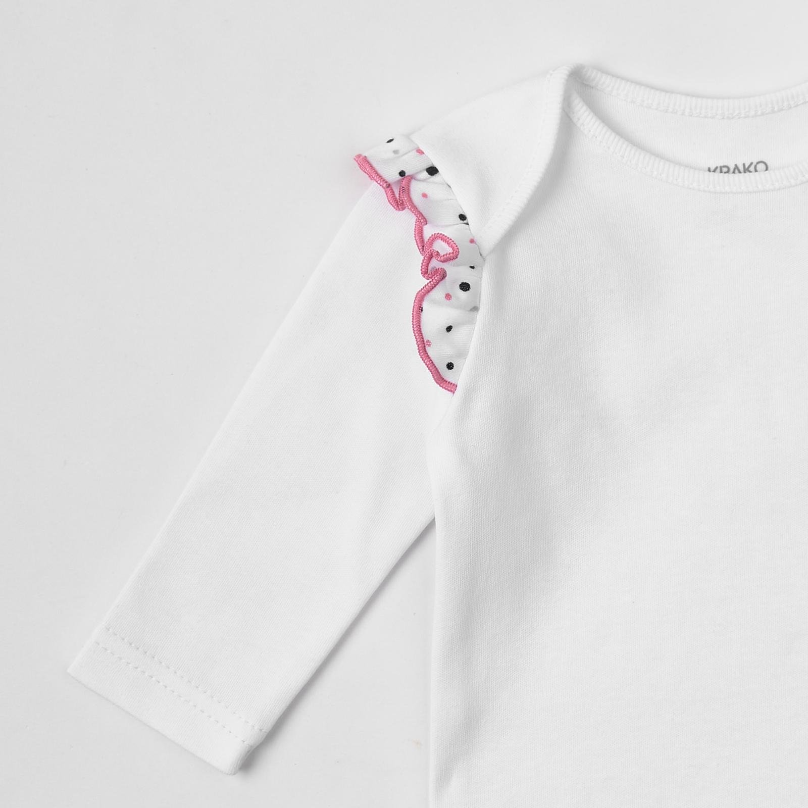 Боди с крылышками в горошек 74-80 см Белый - фото 3 Боди с крылышками в горошек 74-80 см Белый - фото 3