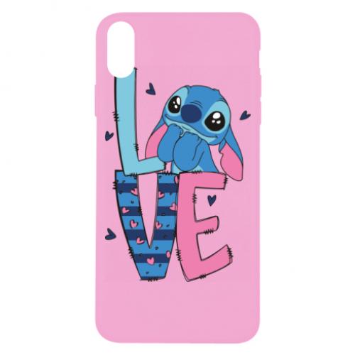 Чехол для iPhone X/Xs Стич Love (17123337-7-199943)