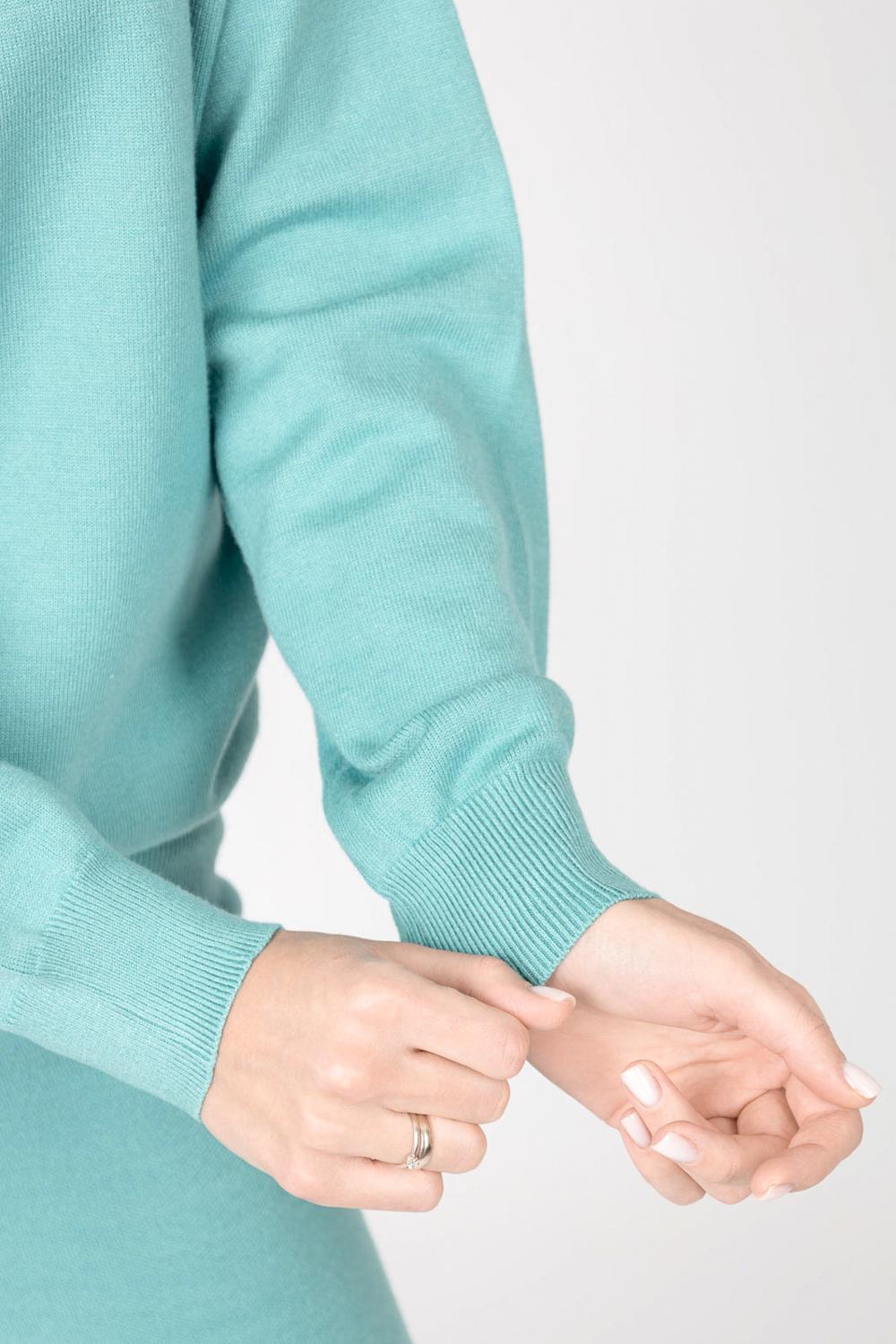 Джемпер женский р. 44 Бирюзовый (SKT000953779) - фото 2