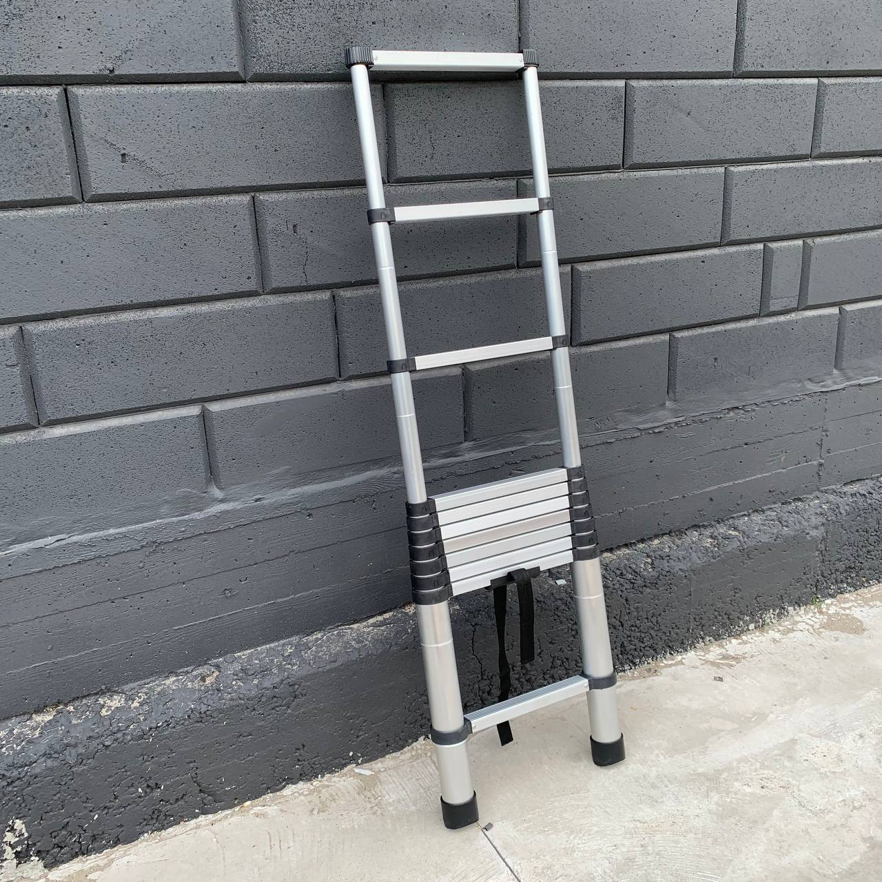 Лестница Техпром телескопическая алюминиевая на 11 ступеней - фото 9 Лестница Техпром телескопическая алюминиевая на 11 ступеней - фото 9