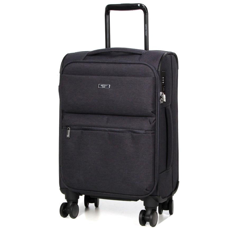 Чемодан маленький тканевый Airtex 828 S 58х36х25 см 39 л Серый