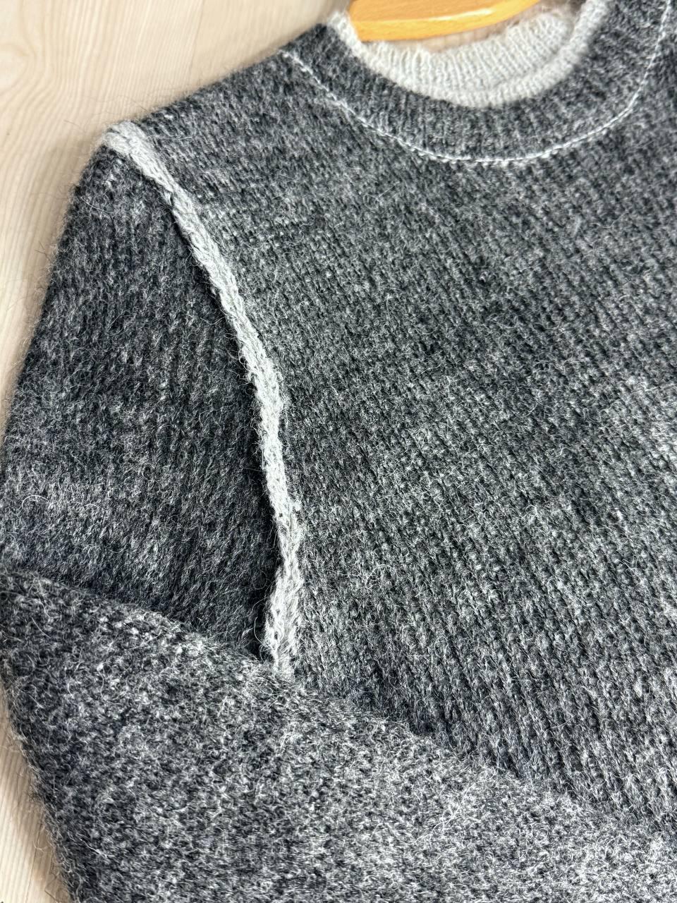 Светр жіночий A-N 8096 двошаровий в'язаний павутинка OS Сірий (5412) - фото 9 Светр жіночий A-N 8096 двошаровий в'язаний павутинка OS Сірий (5412) - фото 9