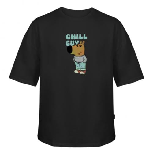 Футболка оверсайз Owi с надписью "Chill guy" S (18693352-2-209480-S)