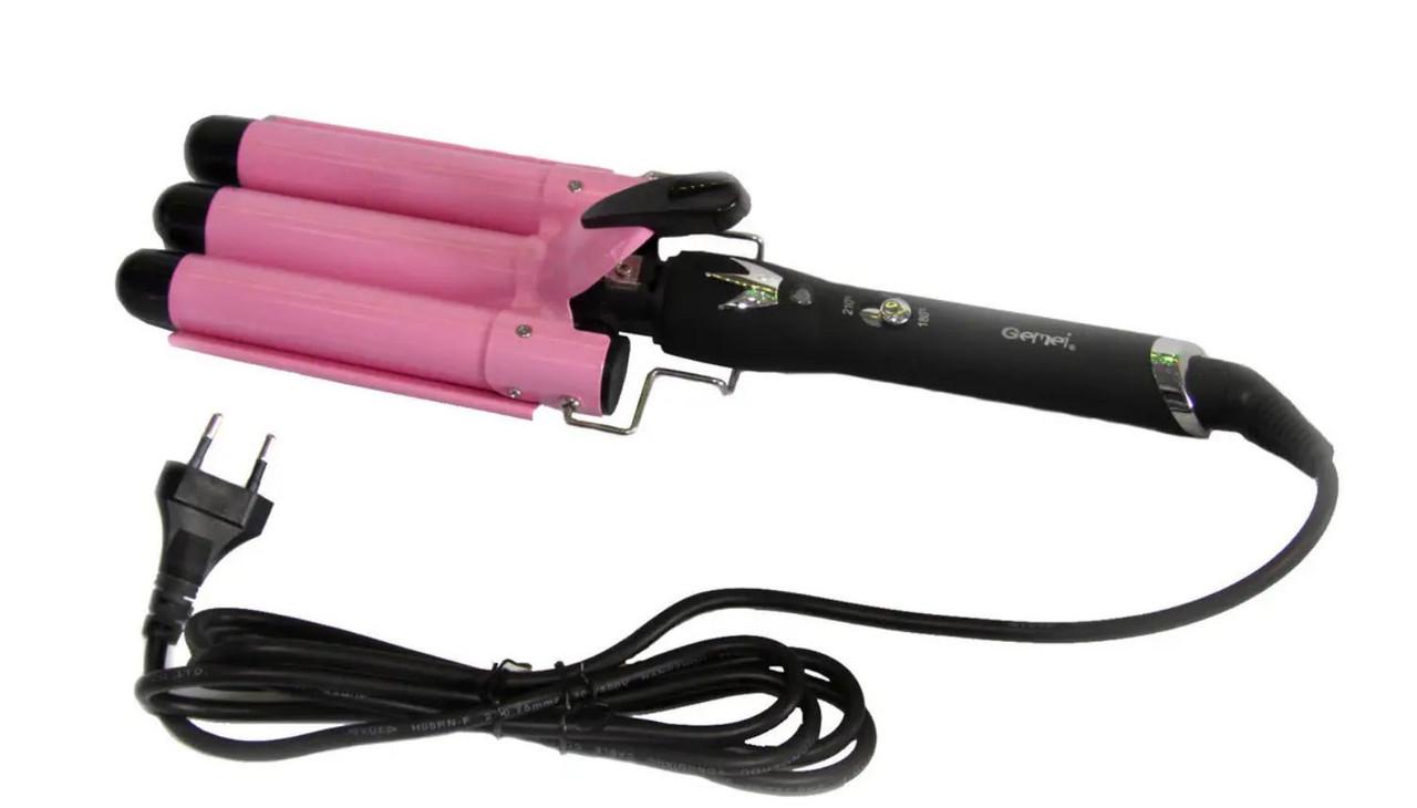 Плойка-щипцы для волос Gemei GM- 1956 Pink (112670) Плойка-щипцы для волос Gemei GM- 1956 Pink (112670)