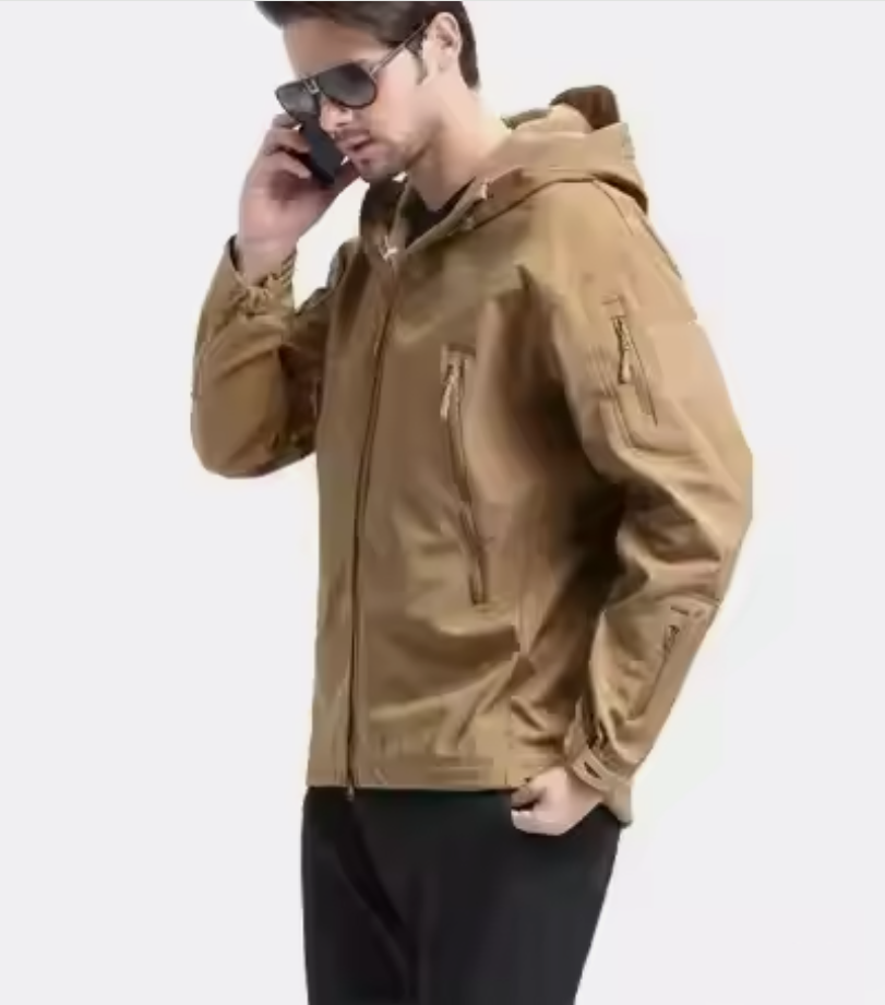 Куртка флісова з підкладкою Solve Shark Skin Softshell Assaultt 3XL Койот (KT6001005) - фото 5 Куртка флісова з підкладкою Solve Shark Skin Softshell Assaultt 3XL Койот (KT6001005) - фото 5