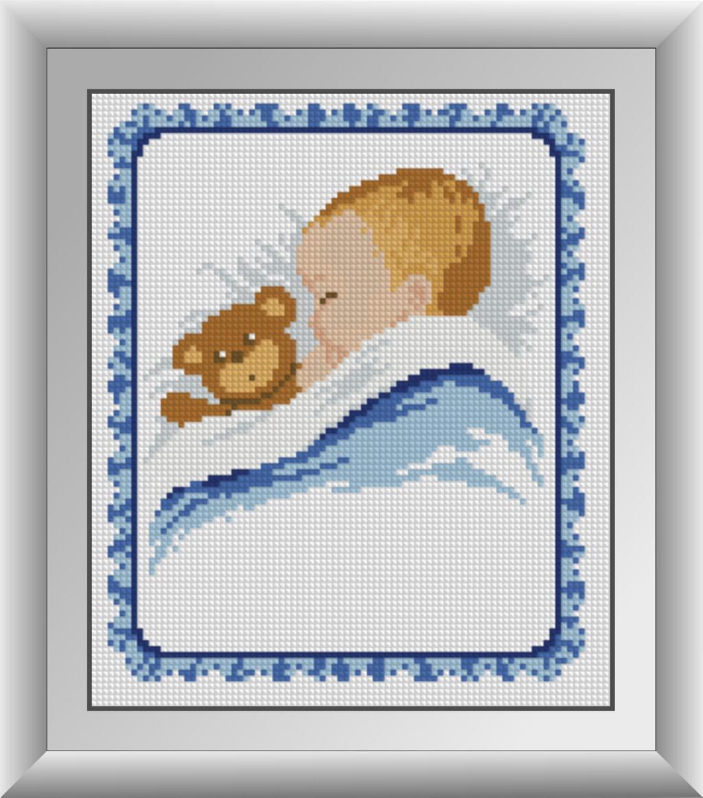 Алмазная мозаика Dream Art Метрика для мальчика 22x26 см (DA.30388)