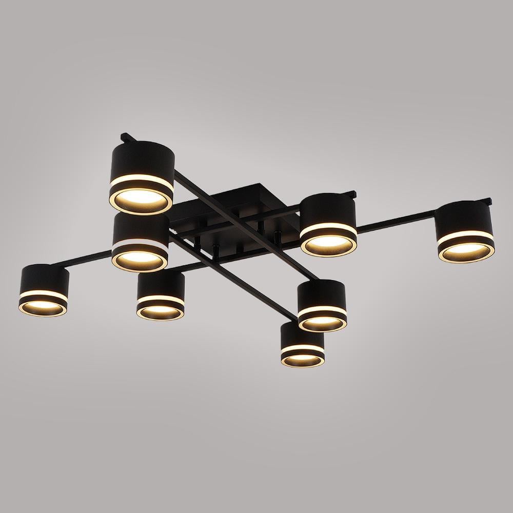 Люстра з 8 лампами ESLLSE GELA GX53 820x820x140 мм Чорний (10521-1)