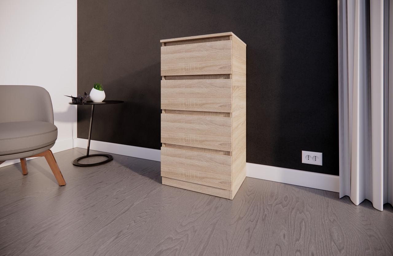 Комод MEBEX на 4 шухляди 50х40х100 см Дуб Сонома (VM4B500DS) - фото 3 Комод MEBEX на 4 шухляди 50х40х100 см Дуб Сонома (VM4B500DS) - фото 3