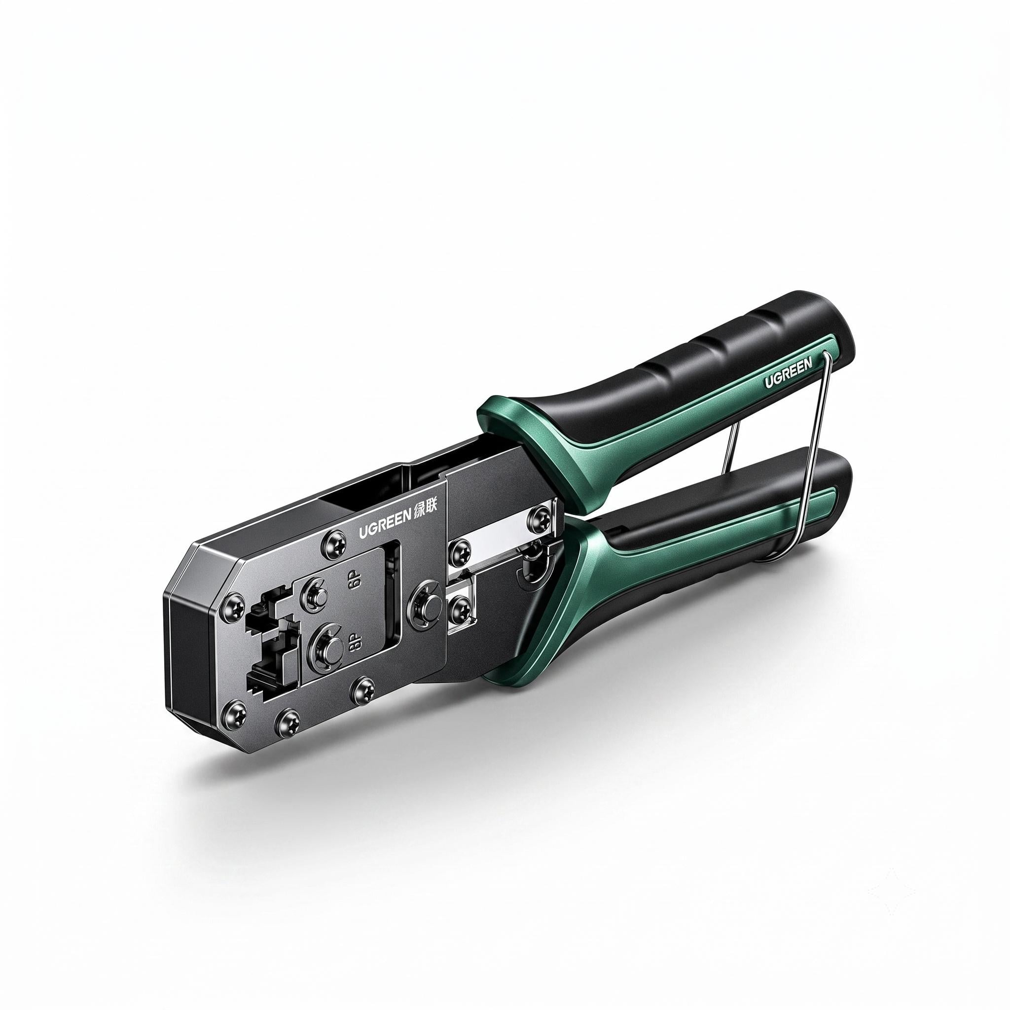 Кримпер UGREEN NW136 Pro до 8 мм для модульных коннекторов 8P/6P зачистка и резка Черный (85949)