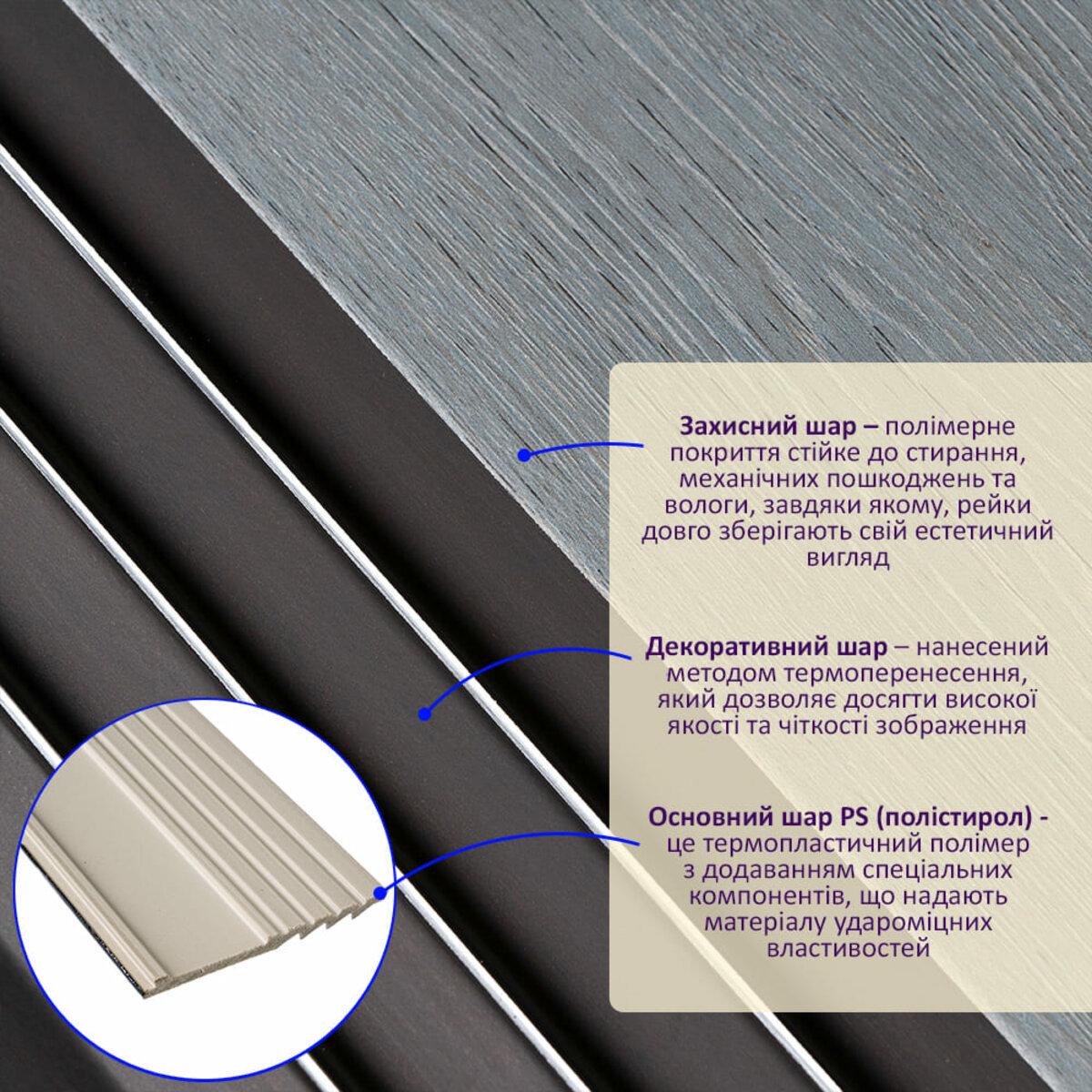 Рейка декоративная PS D 2900x160x11 мм (SW-00002149) - фото 2 Рейка декоративная PS D 2900x160x11 мм (SW-00002149) - фото 2