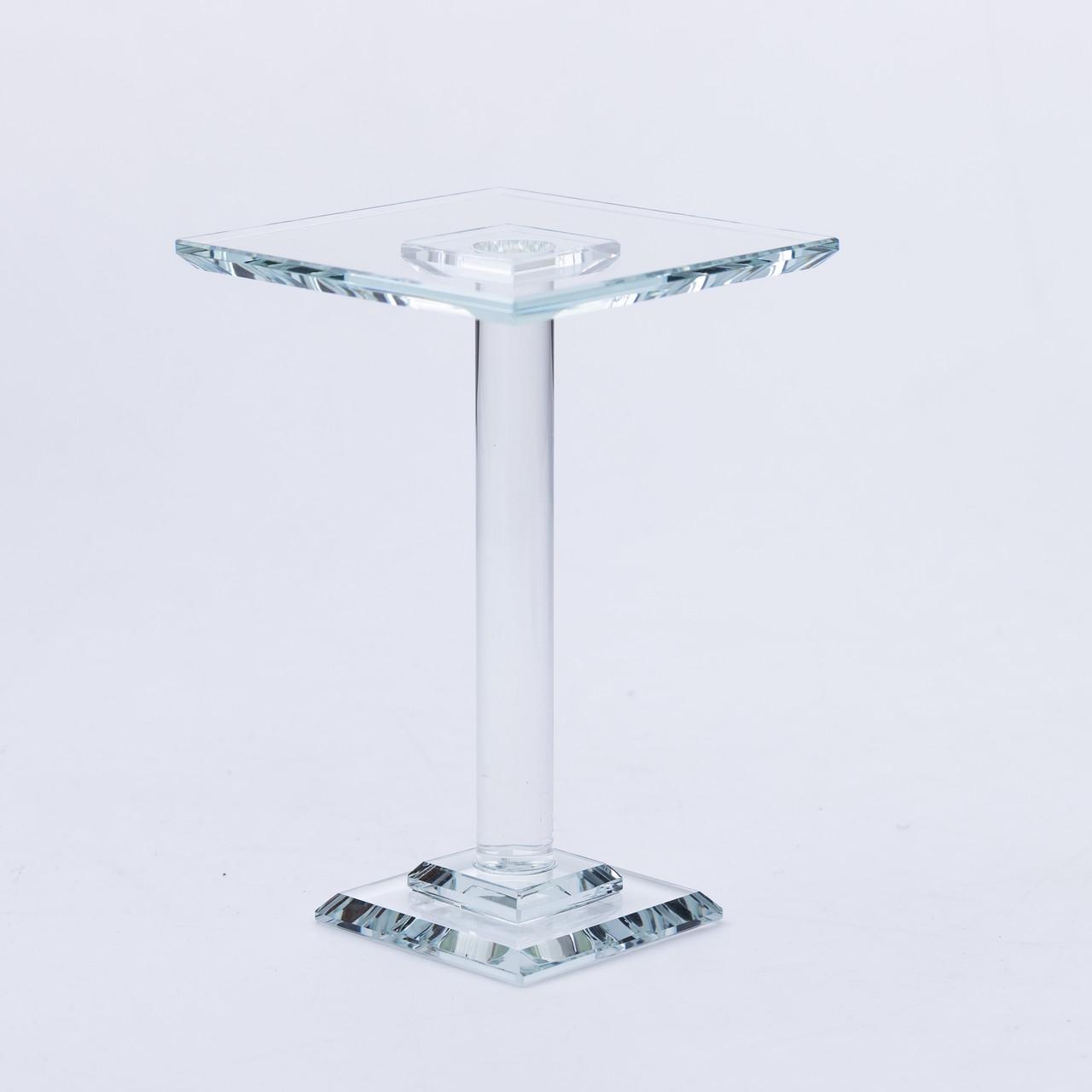 Тортівниця скляна HP-4-71M на ніжці кругла стійка для торта/капкейків 12x12x18 см (6954) - фото 2 Тортівниця скляна HP-4-71M на ніжці кругла стійка для торта/капкейків 12x12x18 см (6954) - фото 2