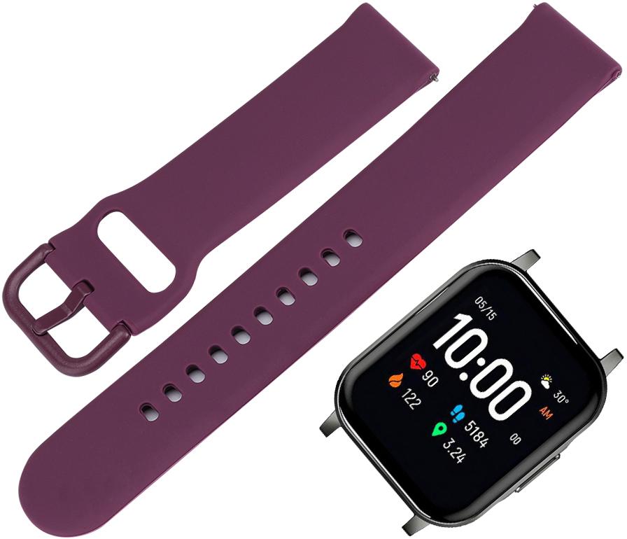 Ремешок Matte Style для Haylou Smart Watch 2 LS02 Purple (19812) - фото 2 Ремешок Matte Style для Haylou Smart Watch 2 LS02 Purple (19812) - фото 2