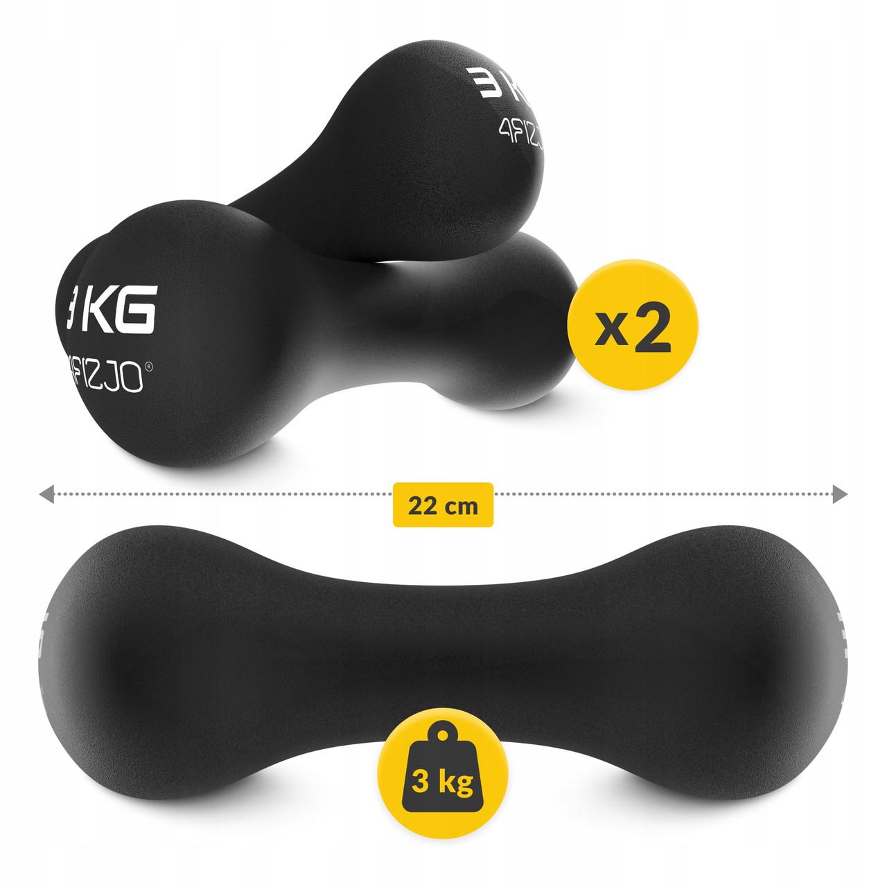 Гантели виниловые 4FIZJO 8-shape 2x3 кг (P-5907739312037) - фото 4 Гантели виниловые 4FIZJO 8-shape 2x3 кг (P-5907739312037) - фото 4