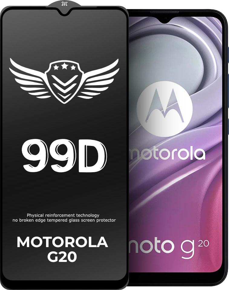 Стекло защитное FlyGuard Motorola G20 Full Glue (32419)